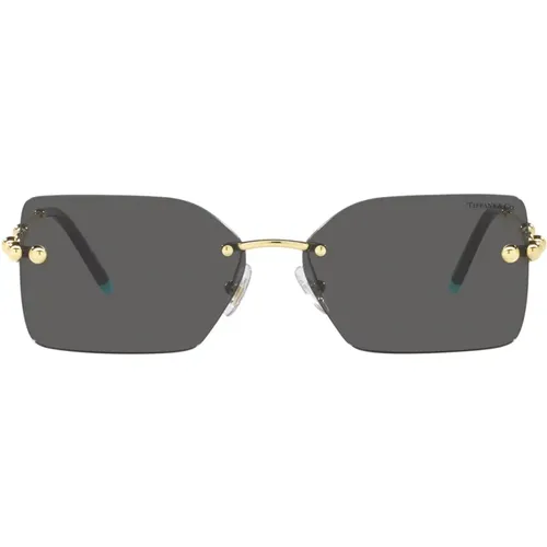 Damen Rechteckige Sonnenbrille , Damen, Größe: 59 MM - Tiffany - Modalova
