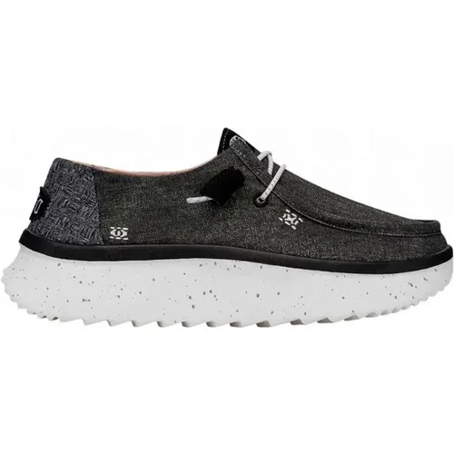 Black Sneakers Wendy Peak Chambray , female, Sizes: 4 UK, 3 UK - Hey Dude - Modalova