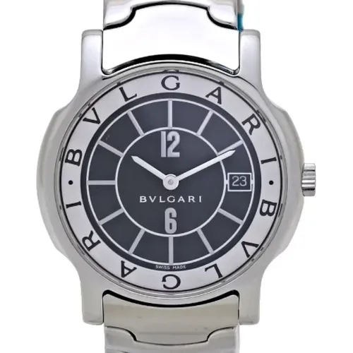 Pre-owned Stainless Steel watches , male, Sizes: ONE SIZE - Bvlgari Vintage - Modalova