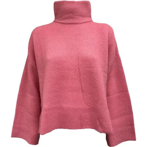 Kaschmir Seiden Pullover Oversized Stilvoll , Damen, Größe: S - LU REN - Modalova