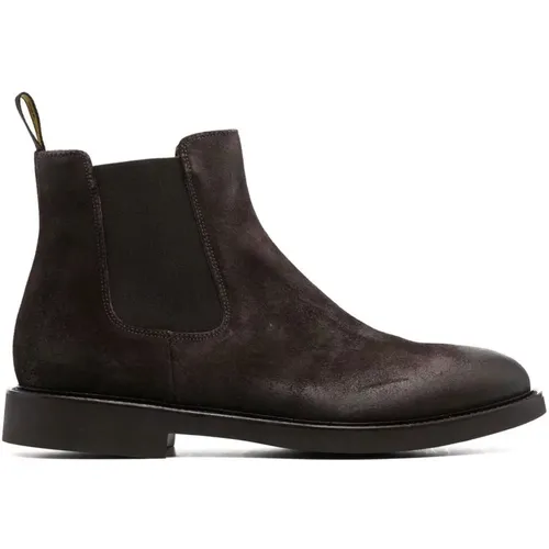 Suede Beatle Ankle Boots , male, Sizes: 6 UK, 7 UK, 5 UK, 9 UK, 10 UK - Doucal's - Modalova