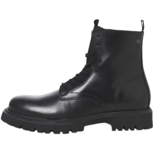 Lederstiefel für Männer , Herren, Größe: 41 EU - jack & jones - Modalova