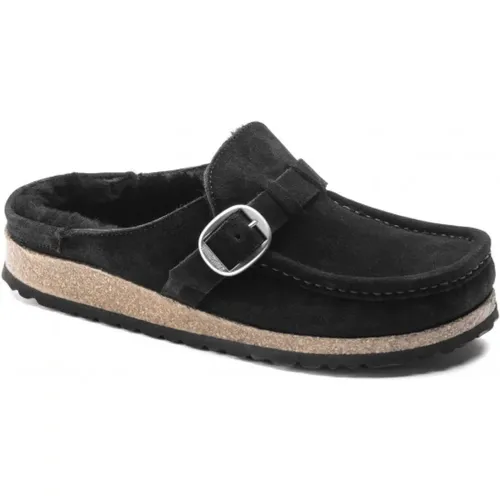 Lammfell Wildleder Mokassin Clog , Damen, Größe: 39 EU - Birkenstock - Modalova