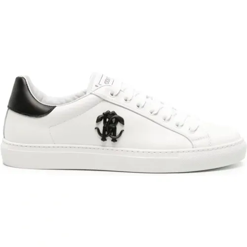 Leather Casual Trainers , male, Sizes: 11 UK, 9 UK - Roberto Cavalli - Modalova