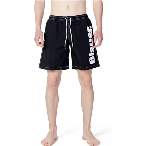 Men`s Beach Swimwear - Logo 23Sblun02467 , male, Sizes: L, XL, 2XL, S, M - Blauer - Modalova
