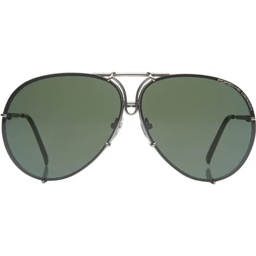 Exklusive Herren-Sonnenbrille mit austauschbaren Gläsern , unisex, Größe: 66 MM - Porsche Design - Modalova