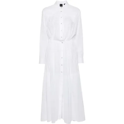 Cotton Shirt with Details , female, Sizes: XS, 2XS - pinko - Modalova