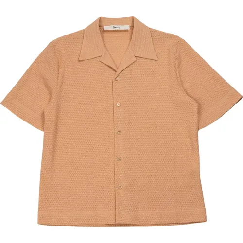 Biscuit Shirt Ss24Noamwaf , male, Sizes: M, XL - Séfr - Modalova