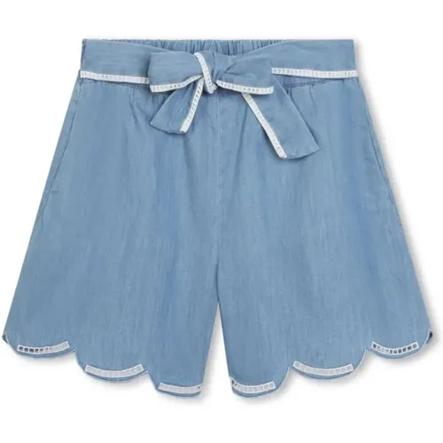 Blaue Shorts für Mädchen Ss24 - Chloé - Modalova