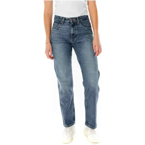 Rider Straight Leg Midwaist Jeans , Damen, Größe: W31 L34 - Lee - Modalova