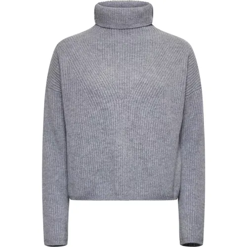 Golia Turtleneck Sweater Light Grey , female, Sizes: S, M, L - Max Mara Studio - Modalova