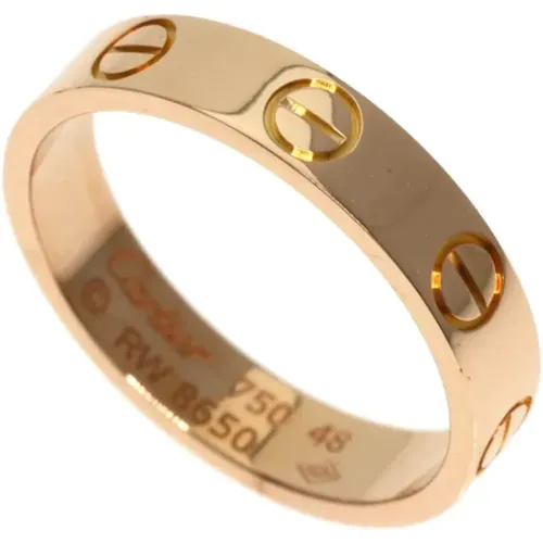 Pre-owned Rose Gold rings , female, Sizes: ONE SIZE - Cartier Vintage - Modalova