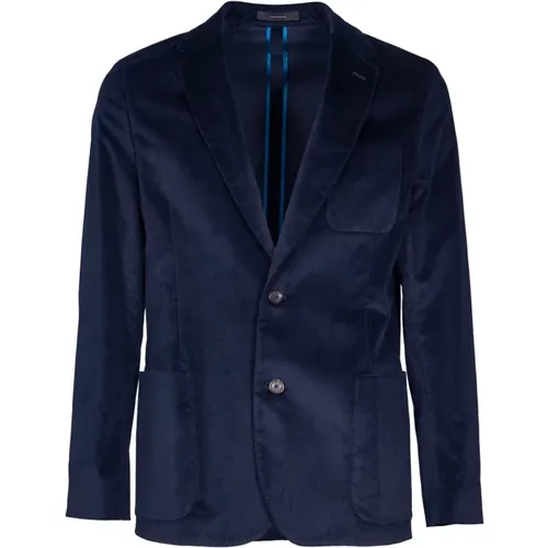 Blaue Samtjacke Aw24 - PS By Paul Smith - Modalova