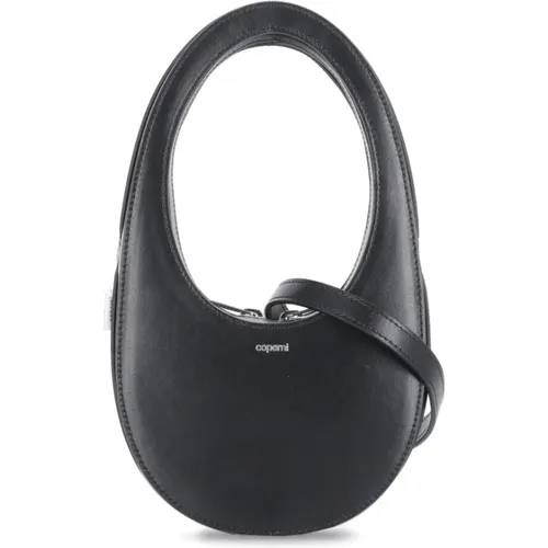 Schwarze Leder-Schultertasche , Damen, Größe: ONE Size - Coperni - Modalova