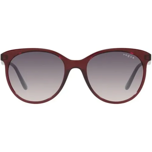 Transparent Bordeaux Sunglasses , female, Sizes: 53 MM - Vogue - Modalova