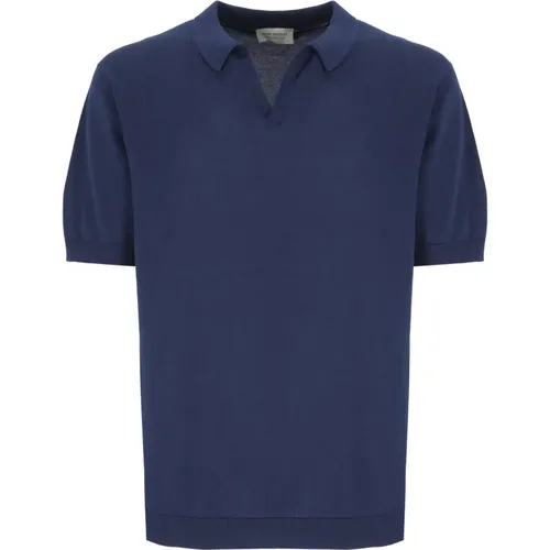 Cotton Polo Shirt Collar Short Sleeves , male, Sizes: L, S - John Smedley - Modalova