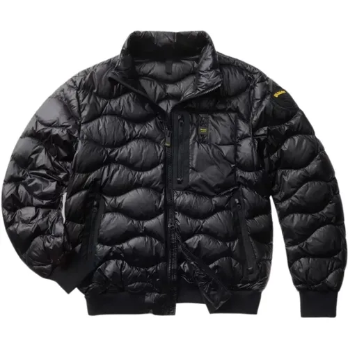 Short Men's Puffer Jacket Ondina , male, Sizes: M, XL, L, S, 2XL - Blauer - Modalova