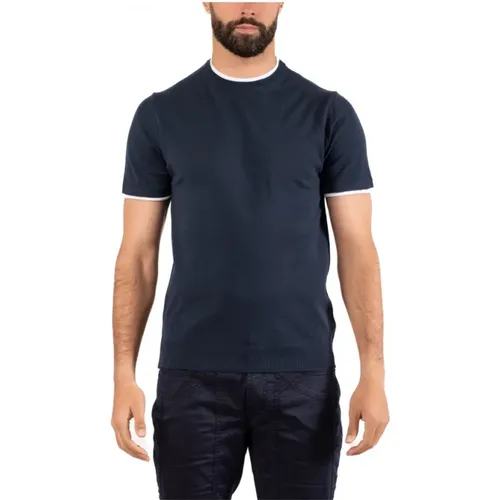 Men's Casual T-Shirt , male, Sizes: XL, 2XL, S, L - Daniele Fiesoli - Modalova