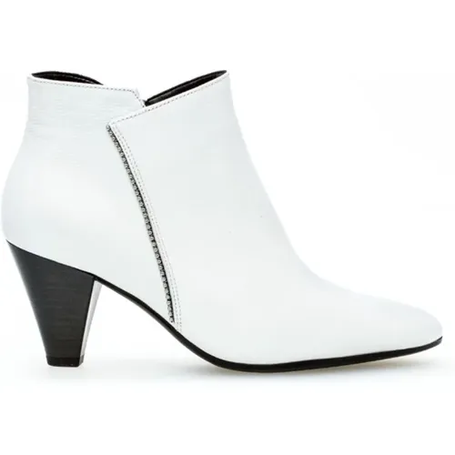 Weiße Moderne Leder Ankle Boots - Gabor - Modalova