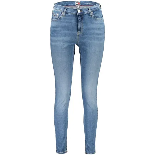 Cotton Jeans & Trousers , female, Sizes: W31 L30, W27 L30, W29 L30, W25 L30, W26 L30, W28 L30 - Tommy Hilfiger - Modalova