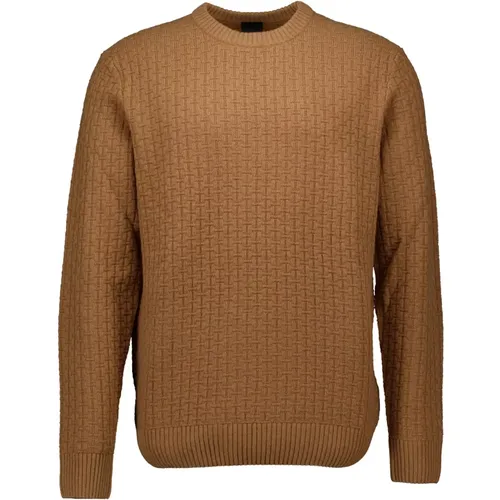 Cognac Pullover Stilvolles Modell , Herren, Größe: L - Bugatti - Modalova