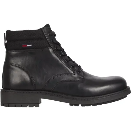 Short lace up boot , male, Sizes: 12 UK, 8 UK, 11 UK, 10 UK, 7 UK, 9 UK - Tommy Jeans - Modalova