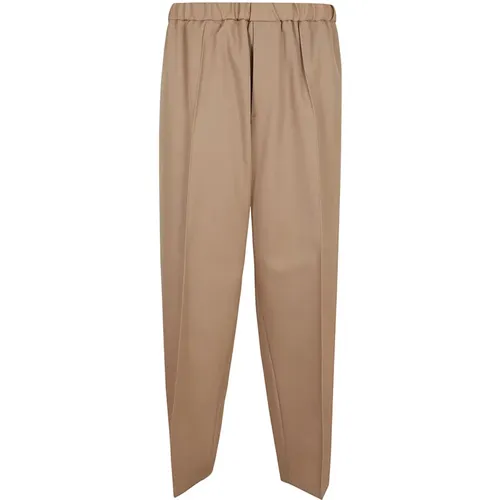 Wool Elastic Waist Trousers Aw24 , male, Sizes: S, L - Jil Sander - Modalova