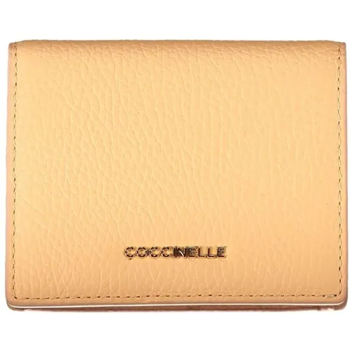 Leather Wallet with Multiple Compartments , female, Sizes: ONE SIZE - Coccinelle - Modalova