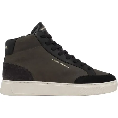 Grey Sneakers for a Stylish Look , male, Sizes: 8 UK, 7 UK, 12 UK - Crime London - Modalova