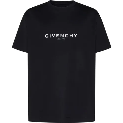 Schwarzes Elegantes Kleid,Iconic Logo Jersey T-Shirt - Givenchy - Modalova