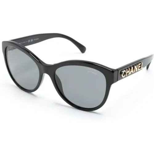 Ch5458 C622T8 Sunglasses , female, Sizes: 55 MM - Chanel - Modalova