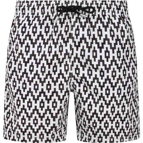 Geometric Water Swimshorts , male, Sizes: L - MC2 Saint Barth - Modalova