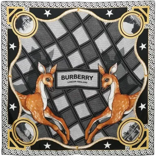 Pre-owned Silk scarves , female, Sizes: ONE SIZE - Burberry Vintage - Modalova