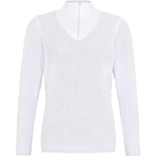 Zip Turtle Jumper Rollkragenpullover , Damen, Größe: L - Skovhuus - Modalova