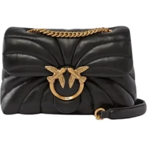 Mini Love Puff Clutch with Butterfly , female, Sizes: ONE SIZE - pinko - Modalova