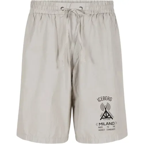 Logo Bermuda Shorts , Herren, Größe: L - Iceberg - Modalova