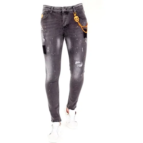 Jeans with Splatter - 1034 , male, Sizes: W33, W38, W31, W34 - Local Fanatic - Modalova