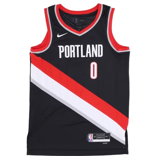 Portland Trail Blazers Basketballtrikot , Herren, Größe: S - Nike - Modalova