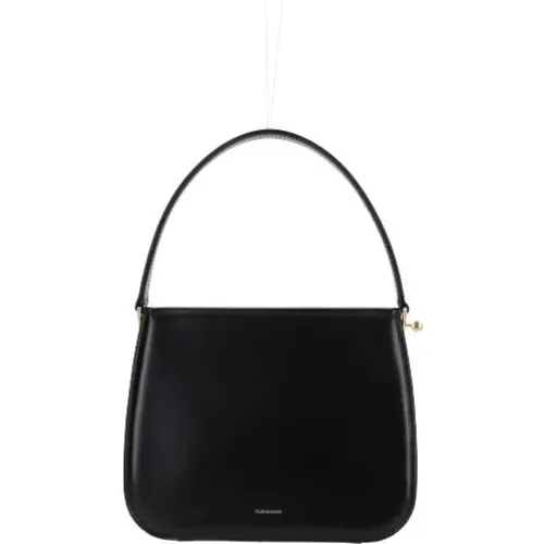 Smooth Leather Handbag with Gold Hardware , female, Sizes: ONE SIZE - Salvatore Ferragamo - Modalova
