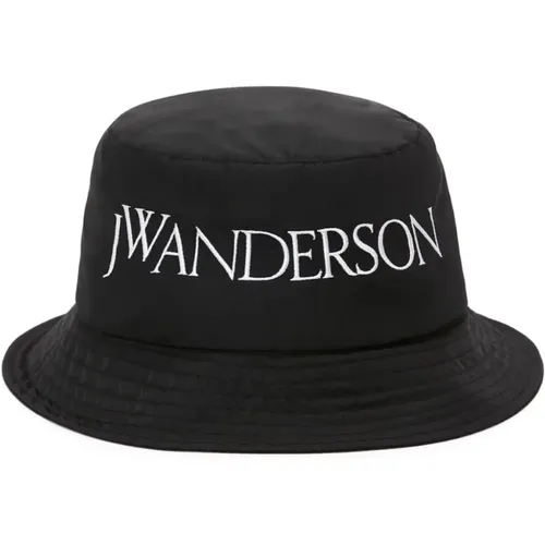 Logo-Embroidered Bucket Hat , female, Sizes: M/L, S/M - JW Anderson - Modalova