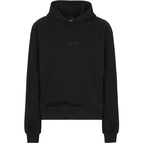 Schwarzer Hoodie mit Kapuze - Disclaimer - Modalova