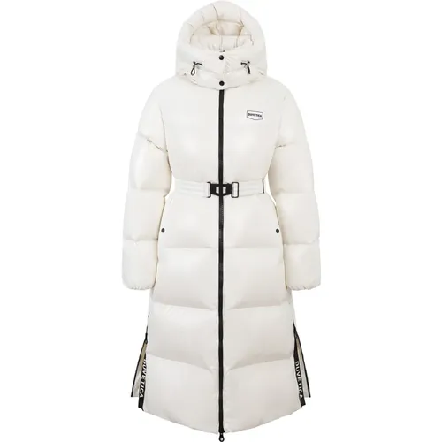 Long Down Jacket with Detachable Hood , female, Sizes: XS, L, S, M, XL, 2XS - duvetica - Modalova