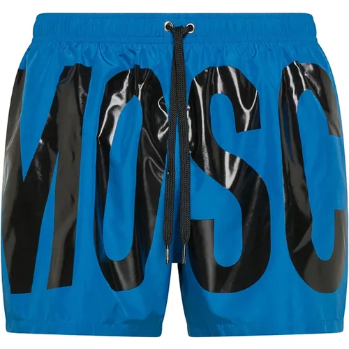 Blaue Meereskleidung , Herren, Größe: XL - Moschino - Modalova