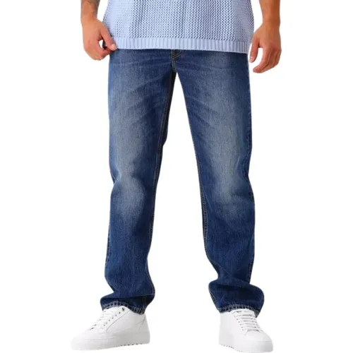 Dunkelblaue Jeans mit Knöpfen - Won Hundred - Modalova