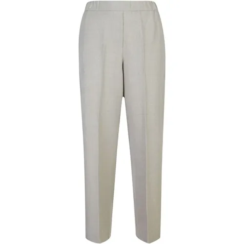 Grey Trousers Stylish , female, Sizes: S, L, 2XL, XS - Le Tricot Perugia - Modalova