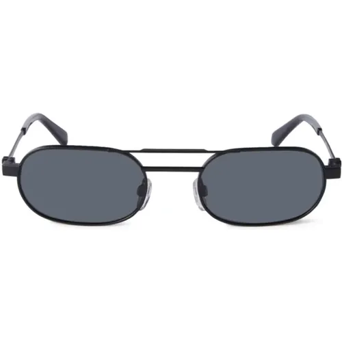 Schwarze Sonnenbrille mit Original-Etui,Goldene Sonnenbrille mit Original-Etui - Off White - Modalova
