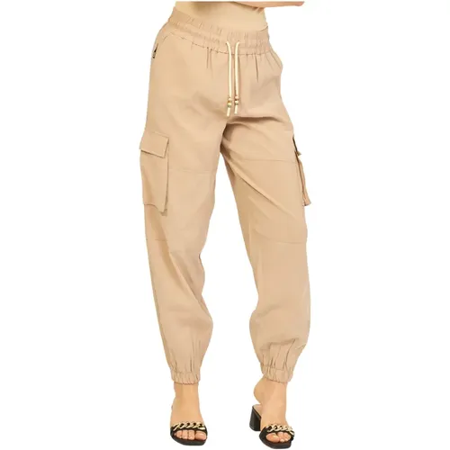 Elastic Waist Trousers , female, Sizes: M, L - Suns - Modalova