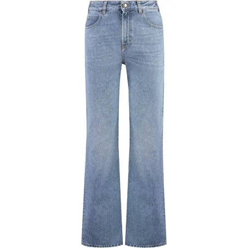 High-rise Boyfriend-Jeans mit sichtbarer Naht - Chloé - Modalova