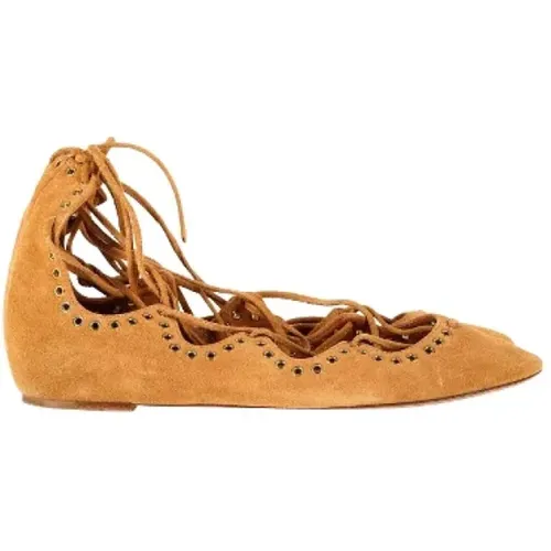 Pre-owned Suede flats , female, Sizes: 7 UK - Isabel Marant Pre-owned - Modalova