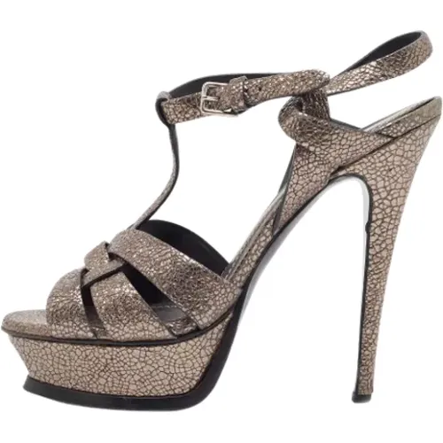 Pre-owned Suede sandals , female, Sizes: 4 UK - Yves Saint Laurent Vintage - Modalova